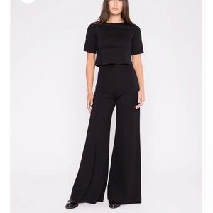 Elegant Black Wide Leg Pants